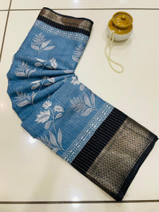 Vihan Fab Surat Self Design Kalamkari Jacquard Saree