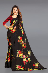 SHUBHSWAR Floral Print Daily Wear Georgette Saree