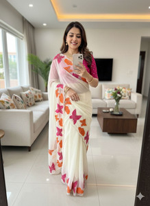 Fashion Day Embroidered Georgette Saree - Image 5