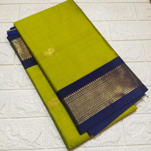 ns collection Striped Paithani Cotton Silk Saree