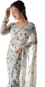 stylescope Floral Print, Digital Print Bollywood Georgette Saree