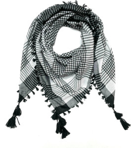 GAZALI HANDLOOM Checkered Cotton Blend Men Scarf, Stole