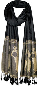 GLIMMERX Woven Viscose Women Fancy Scarf, Stole, Scarf