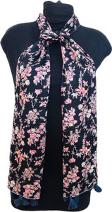 Fashionhub Floral Print Cotton Blend Women Scarf