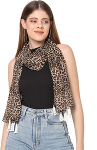 sahil fashion Animal Print Georgette Women Fancy Scarf