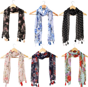 RiddleNeedle Printed Chiffon Women Scarf