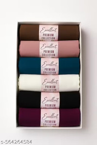 Hijab Solid Georgette Women Scarf - Image 4