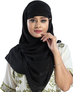 NISAFASHION Solid Georgette Women Scarf