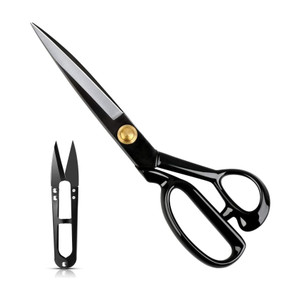 SK MART Premium Multipurpose Black Tailoring Scissor with Trimmer Scissors