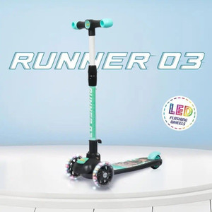 Little lions Runner Scooter for Kids | Foldable and Skating Scooter Height Adjustable Handle Kids Scooter