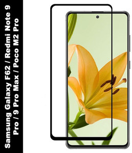 KWINE CASE Edge To Edge Tempered Glass for Poco M2 Pro, Mi Redmi Note 9 Pro, Mi Redmi Note 9 Pro Max, Samsung Galaxy F62