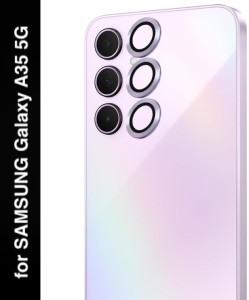 A3sprime Camera Lens Protector for SAMSUNG Galaxy A35 5G, |Full Coverage 9H Surface Hardness Tempered Glass Ring Guard Camera Lens Protector|, (Color - Purple)