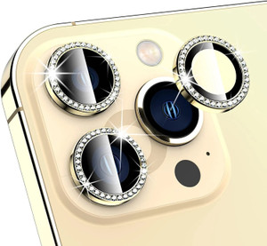 Casesily Camera Lens Protector for Apple iPhone 12 Pro Max Diamond Stone Metal Camera Ring Protector