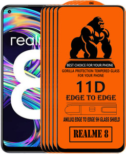 ANILUQ Edge To Edge Screen Guard for REALME 8