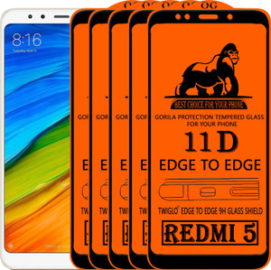 TWIGLO Edge To Edge Tempered Glass for Mi Redmi 5