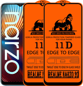 TWIGLO Edge To Edge Tempered Glass for REALME NARZO 20