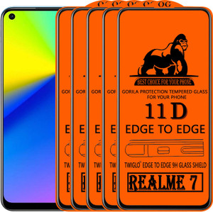 TWIGLO Edge To Edge Tempered Glass for REALME 7