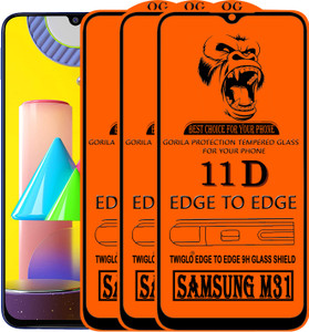 TWIGLO Edge To Edge Tempered Glass for Samsung M31 Pack of 3 - Image 6