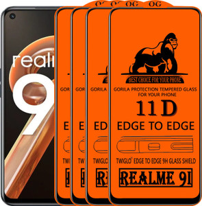 TWIGLO Edge To Edge Tempered Glass for REALME 9I
