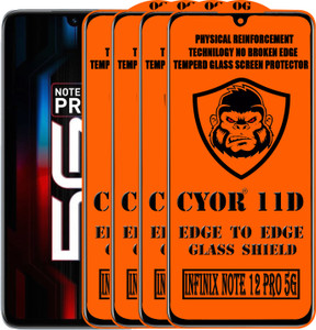 स्योर Edge To Edge Tempered Glass INFINIX NOTE 12 PRO 5G के लिए