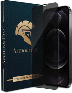 ArmourPro Edge To Edge Tempered Glass for Apple iPhone 12 Pro Max, iPhone 12 Pro, Privacy Protection