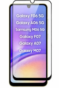 Gorilla Protection Edge To Edge Tempered Glass for SAMSUNG Galaxy F06 5G, Samsung Galaxy A06, Samsung Galaxy M06, Samsung Galaxy F07 5G, Samsung Galaxy A07, Samsung Galaxy M07