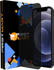 FIRST MART Edge To Edge Tempered Glass for Apple iPhone 12 Mini, Apple 12 Mini, iPhone 12 Mini, (Privacy Protection)