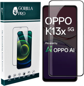 GORILLA PRO Edge To Edge Tempered Glass for OPPO K13x 5G, OPPO K13X ( Primium Quality Gorilla Glass )