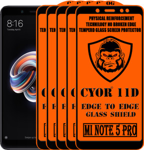 CYOR Edge To Edge Tempered Glass for Mi Redmi Note 5 Pro