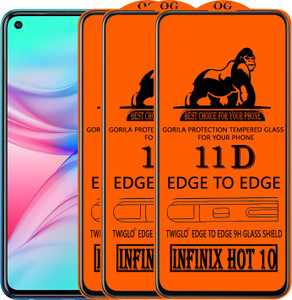 TWIGLO Edge To Edge Tempered Glass for INFINIX HOT 10