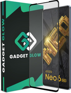 Gadget Glow Edge To Edge Tempered Glass for iQOO Neo 6 5G, Neo 6 5G, Oneplus Nord 3