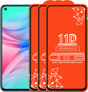 Qyist Edge To Edge Tempered Glass for Infinix Hot 10