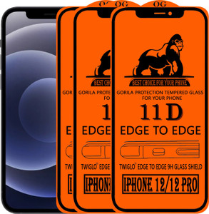 TWIGLO Edge To Edge Tempered Glass for apple IPHONE 12