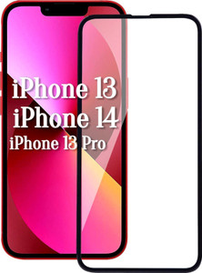 EITANSHA CREATION Edge To Edge Tempered Glass for Apple iPhone 13, iPhone 13 Pro, iPhone 14, iPhone 16e, iPhone 16E