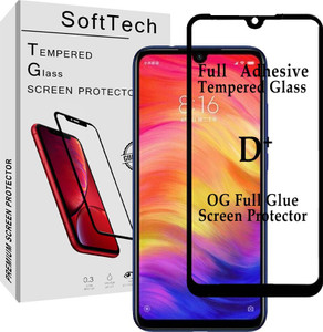 SoftTech Edge To Edge Tempered Glass for Mi Redmi Note 7, Mi Redmi Note 7 Pro, Mi Redmi Note 7S