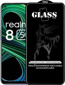 TWIGLO Edge To Edge Tempered Glass for REALME 8 5G