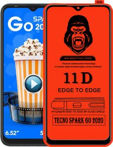 Laxdom Edge To Edge Tempered Glass for TECNO SPARK GO 2020