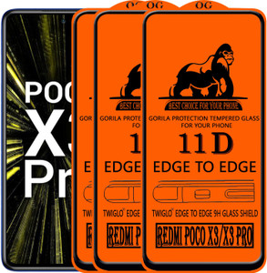 TWIGLO Edge To Edge Tempered Glass for POCO X3 PRO