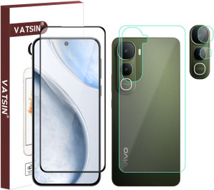 Vatsin Front and Back Tempered Glass for ViVO Y400 5G, ViVO Y400, ViVO Y400 5G (With Rear Camera Lens Guard)