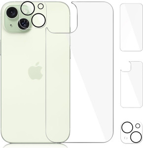 CASELIA Front and Back Tempered Glass for Apple iPhone 15
