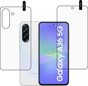 MOBKAVACH Front and Back Tempered Glass for Samsung Galaxy A36 5G