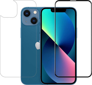 YOGKREETI Front and Back Tempered Glass for Apple iPhone 13