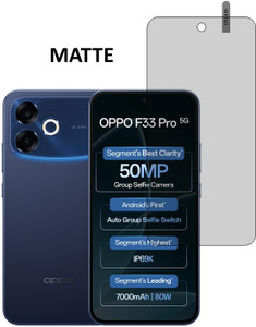 MOBKAVACH GLASS Screen Guard for OPPO F33 Pro 5G, || MATTE SCREEN PROTECTOR - MOBKAVACH GLASS : Flipkart.com - Image 1