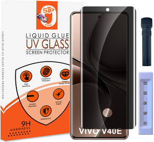 Maxboost Tempered Glass Guard for Vivo V40e 5G, UV Advanced Curved Privacy Screen Protector Guard with Easy Installation Kit v40e
