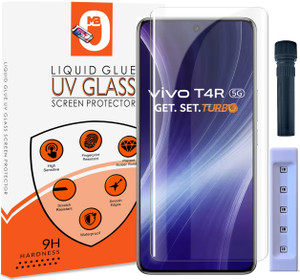 Maxboost Tempered Glass Guard for Vivo T4R 5G UV Advanced Curved Screen Protector Guard with Easy Installation Kit