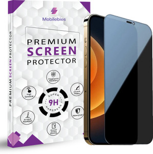 Mobilebies Tempered Glass Guard for iPhone 12, iPhone 12 Pro Privacy Screen Protector