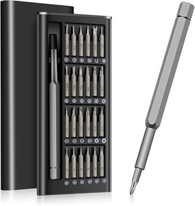 ugam store Screwdriver Set, 24 in 1 Precision Magnetic Alloy Steel Repair Standard Screwdriver Set