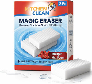 KITCHEN CLEAN 4X Stronger Stain Remover Magic Eraser Sponge Multipurpose cleaning Scrub Sponge