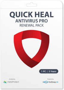 QUICK HEAL Anti-virus 1 User 3 Years (Renewal)