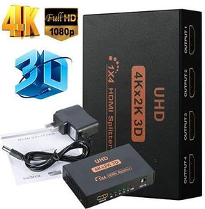 VOOCME Support for TVs or Multi Monitor Adapter at Same Time Black Media Streaming Device